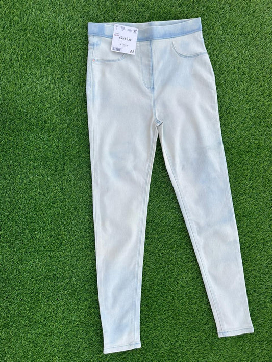 GEORGE LIGHT WHITE BLUE DENIM JEGGINGS