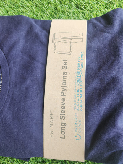 PRIMARK LONG SLEEVE JERSEY PJ SET