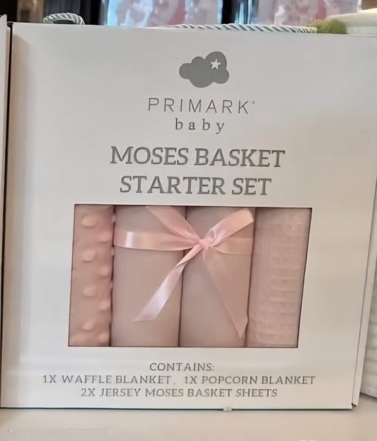 PRIMARK BABY MOSES BASKET STARTER SET